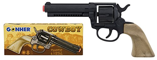 

Cowboy Rewolwer 8 shot Plastik+Metal Gonher 119/6