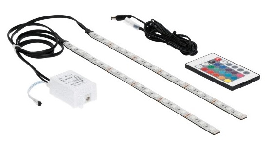 Listwy Led Rgb komputera 2x40cm 36LED Pc IP65