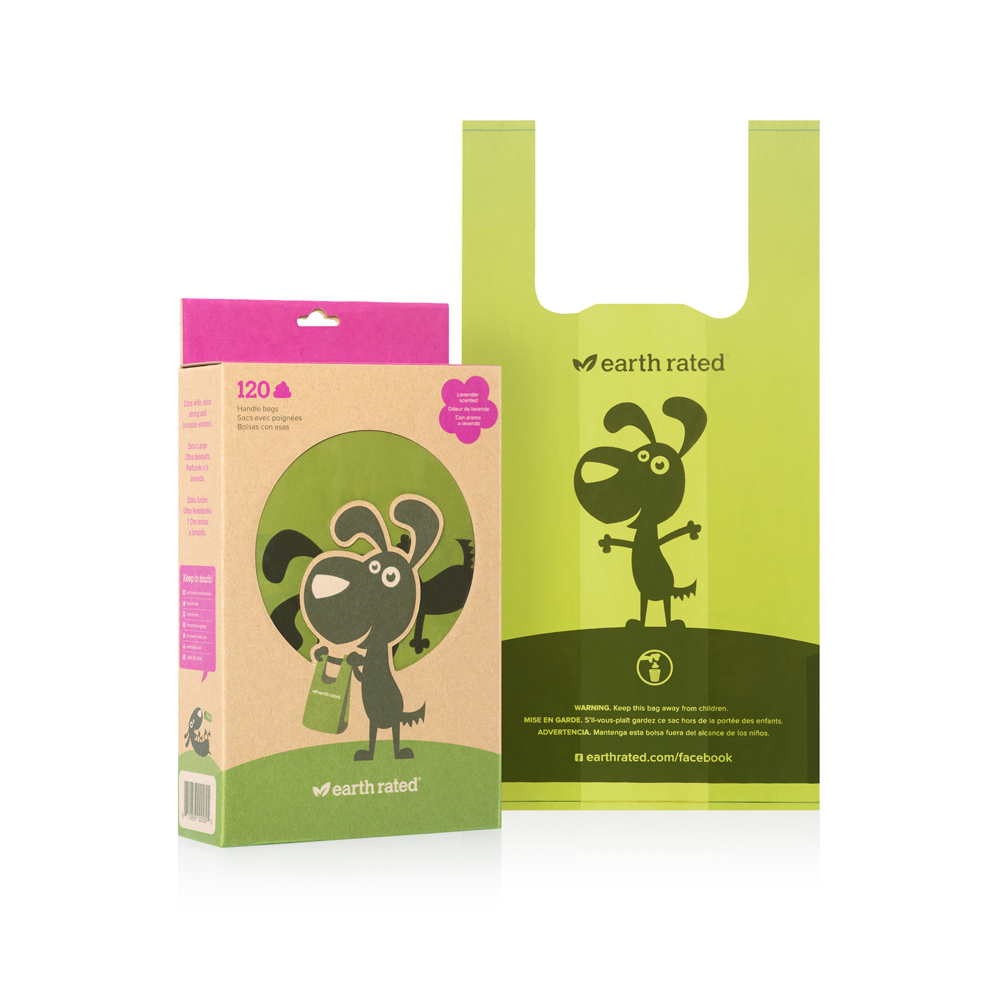 

Earth Rated reklamówki na psie odchody 120 sztuk
