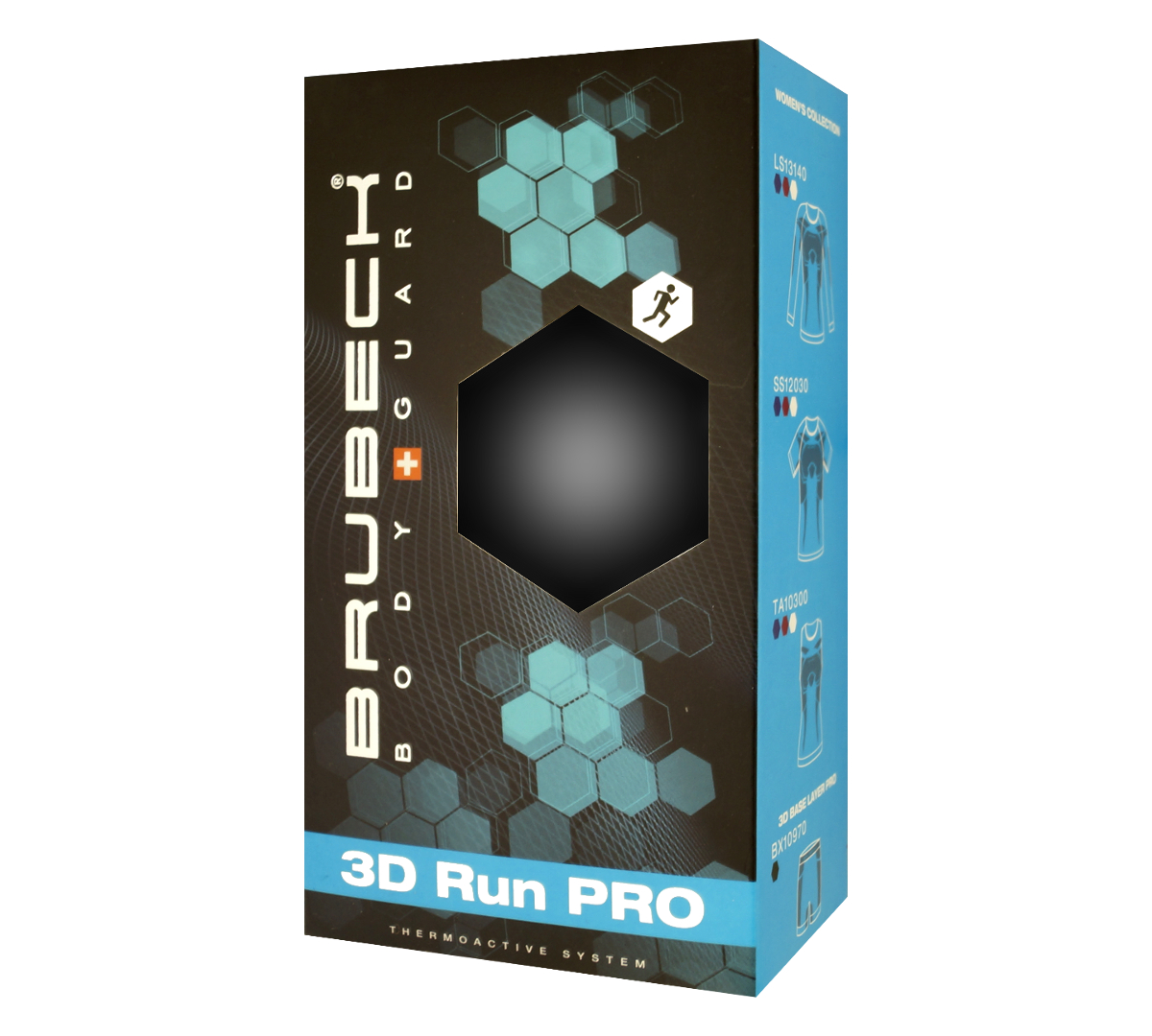 BRUBECK koszulka kr. męska 3D Run PRO SS11920 r S Dekolt okrągły