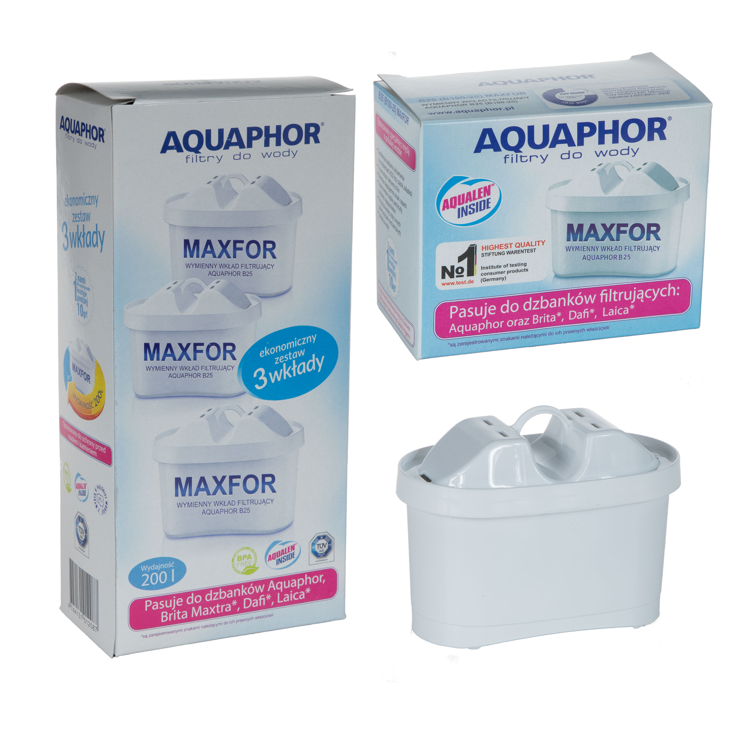 Фото - Картридж для води Aquaphor 4x Filtr  Maxfor B100-25 do Brita Dafi 