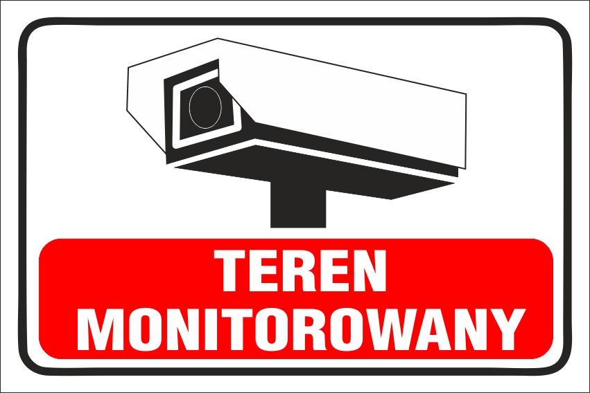 

Tabliczka Teren Monitorowany 20x30 Pcv 5mm