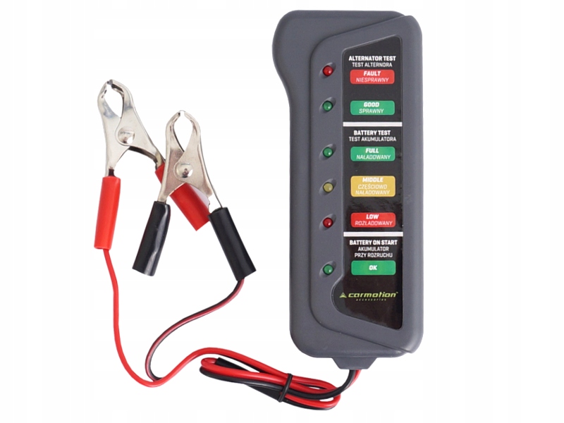 

Tester miernik akumulatora i alternatora 12V