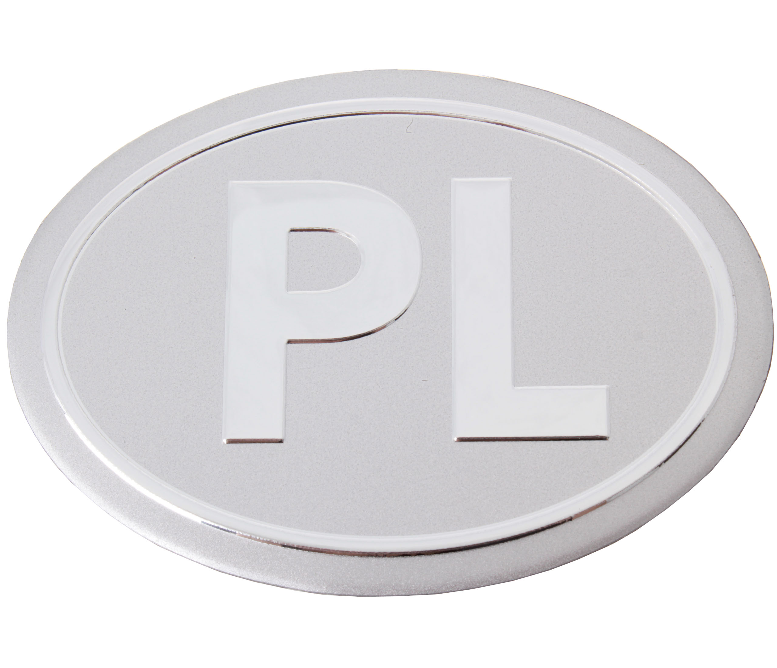 

Naklejka Emblemat Aluminiowy Chromowany Polska Pl