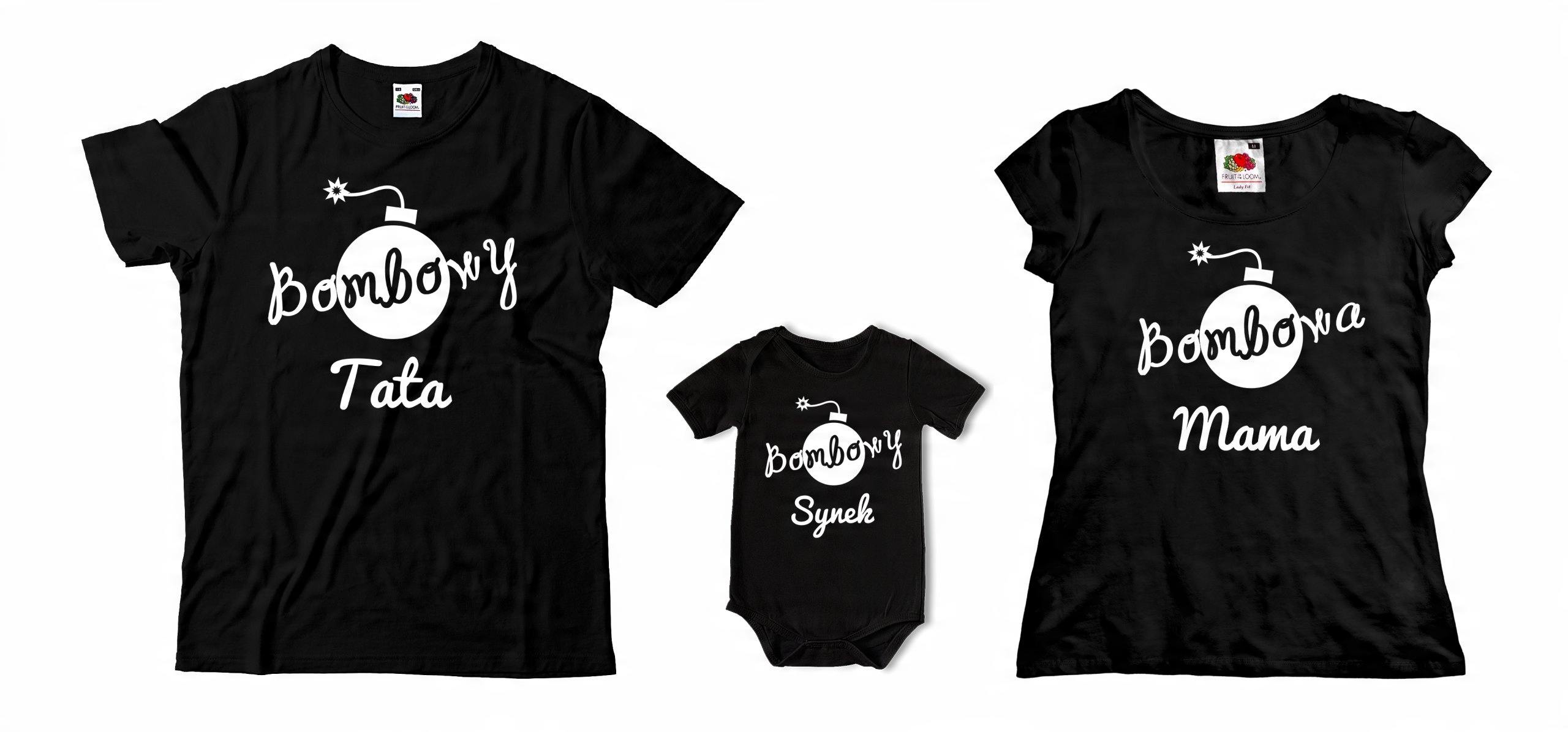 

Zestaw Dwóch Koszulek + Body Mama Tata Syn Córka