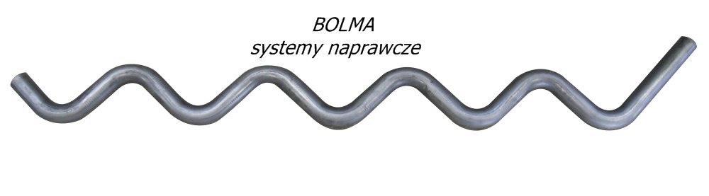 

Rura Gięta Kolanko Wężownica Tłumik 90 st Fi 50