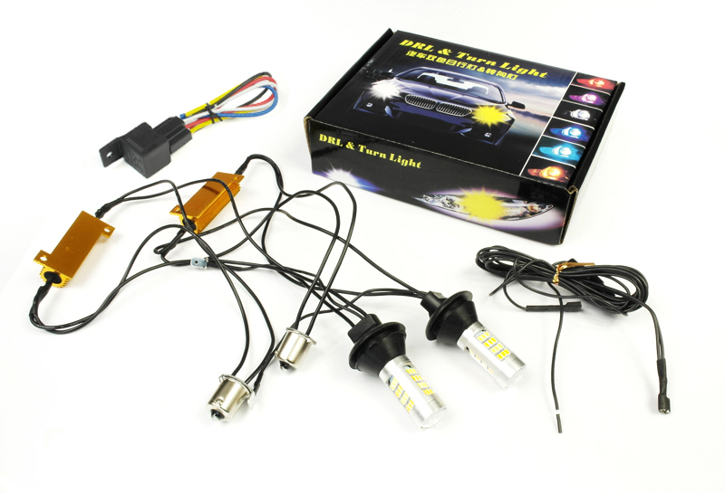 PY21W Dual Diody Bílé Oranžové Led Směrové Světlo Denní Automat Smd