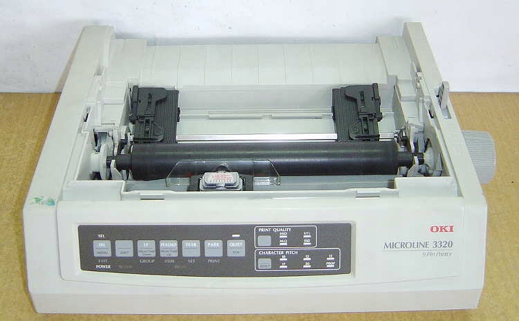 NOWOCZESNA DRUKARKA IGŁOWA OKI 3320 USB LPT Gwar12mFV