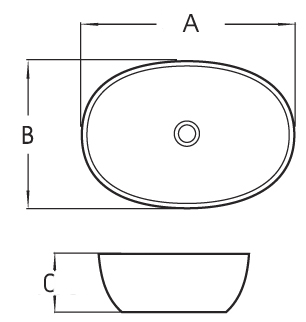 MEXEN VIKI 59 CM UMYWALKA NABLATOWA STAWIANA NA BLAT Marka Mexen