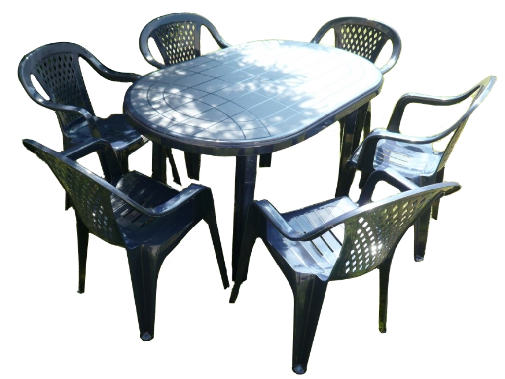 Набор пластиковой мебели. Комплект пластиковой мебели (стол Суматра "Sumatra" 1400х800 + 6 кресел "Ибица"). Пластмассовые стол и студья. Пластмассовые столы и стулья. Садовая мебель пластиковая.