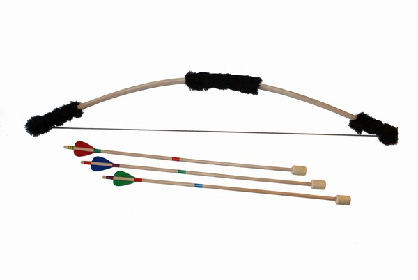 

Łuk drewniany futerko czarny 100cm 3 strzały
