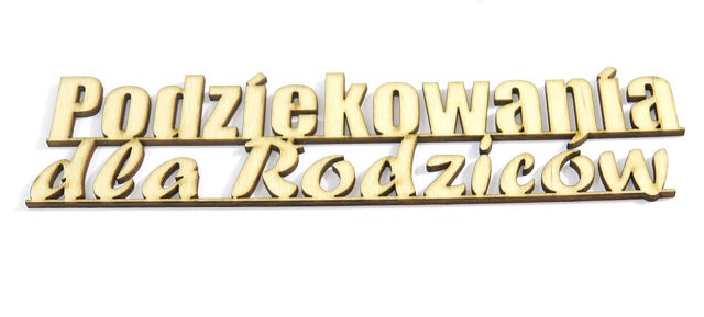 

Decoupage Dekor 'Podziękowania dla Rodziców' RD98