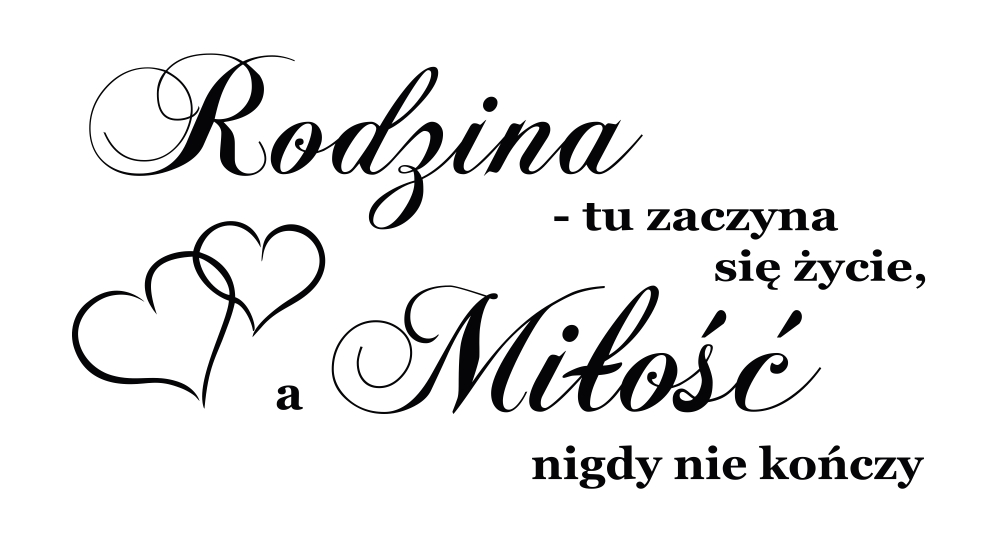 Naklejka na ścianę cytat rodzina - miniaturka.