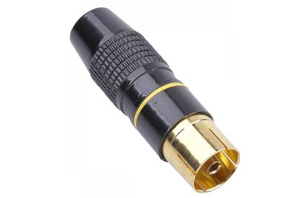 

Gniazdo antenowe Tv na kabel metalowe czarne