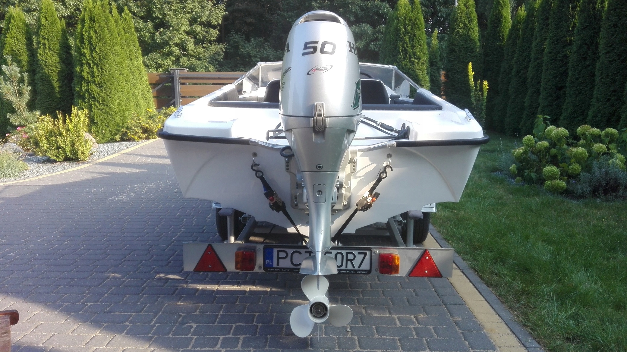 Łódź motorowa FLETCHER + Honda BF50 motorówka 7548525532 oficjalne