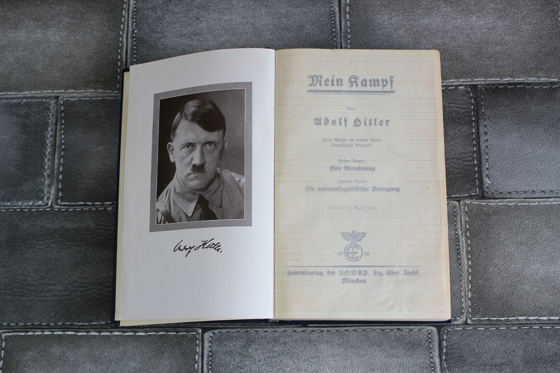 Oryginalna Książka Myśli Hitlera Mein Kampf 1936