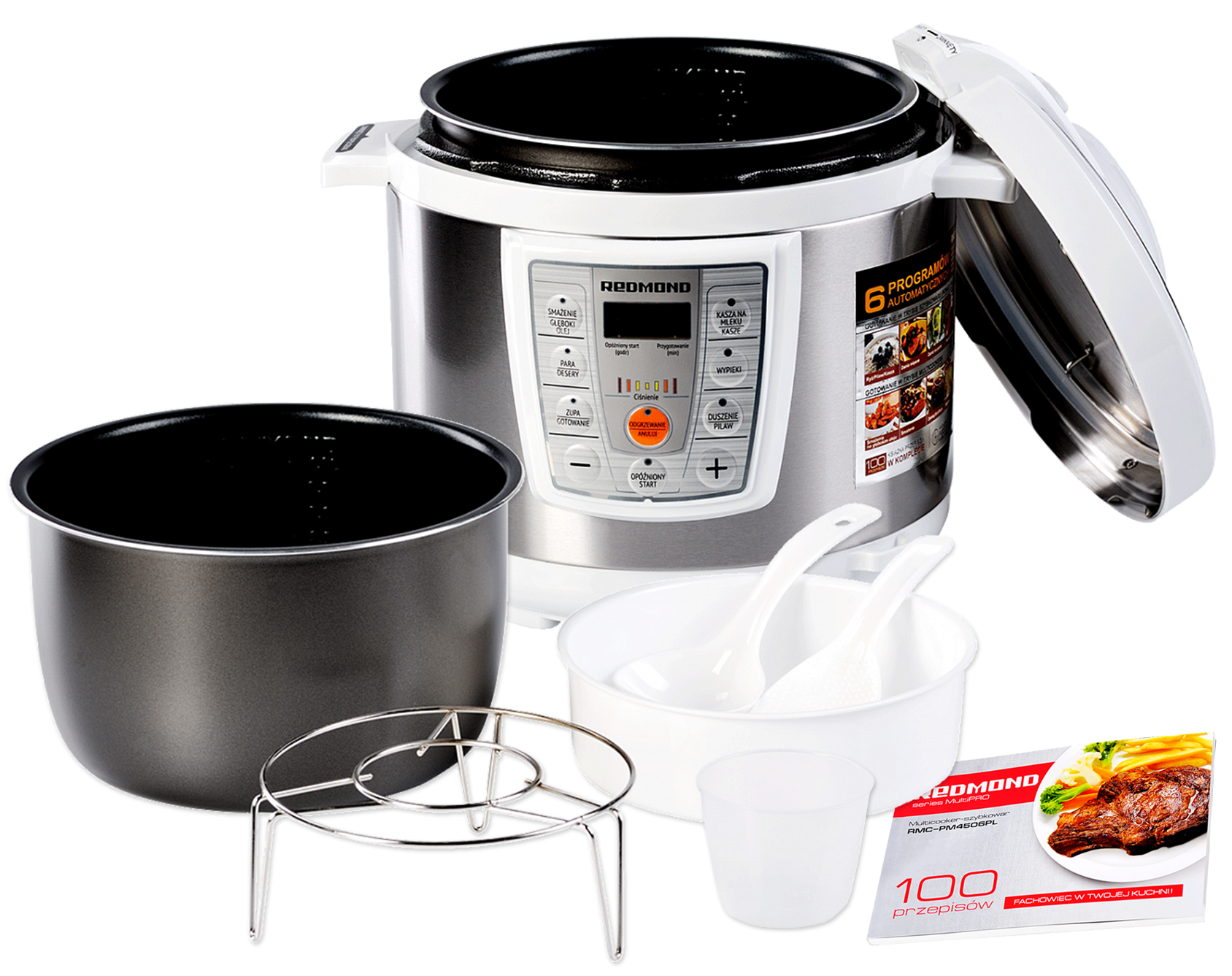 REDMOND RMC-PM4506 SZYBKOWAR MULTICOOKER+PRZEPISY - 7513137612 ...