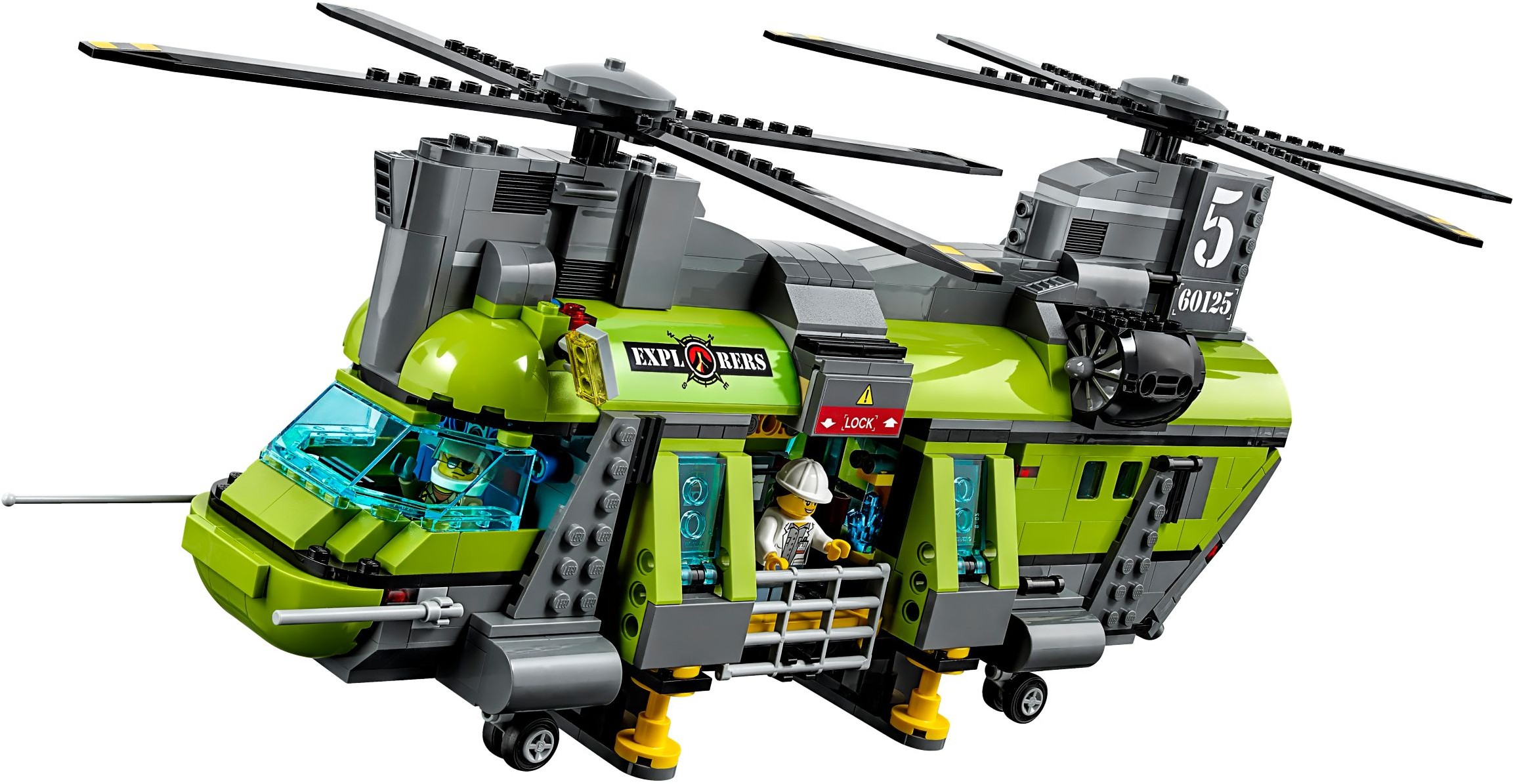 LEGO CITY 60125 WULKAN CIĘŻKI HELIKOPTER TRANSPOR. - 7035432184 ...