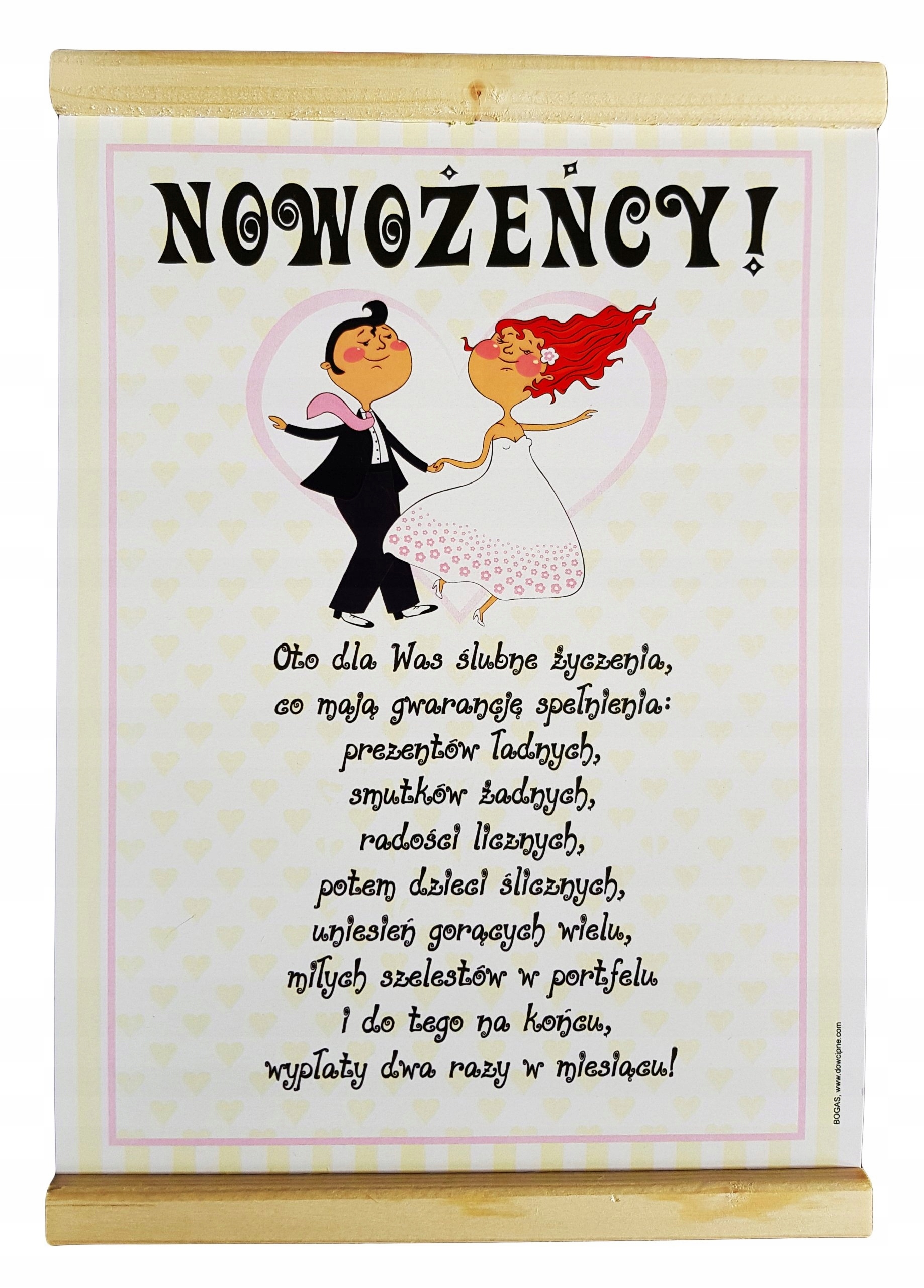 Prezent Dla NowoŻeŃcÓw Pamiątka życzenia ślubne 7495957740 Oficjalne Archiwum Allegro 9349