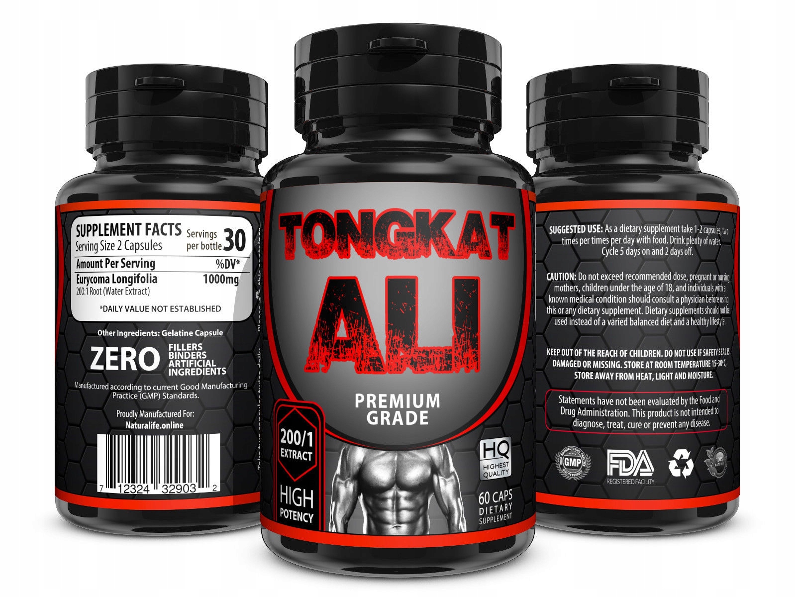 LongJack TongKat Ali 300mg - 60 kapsułek.