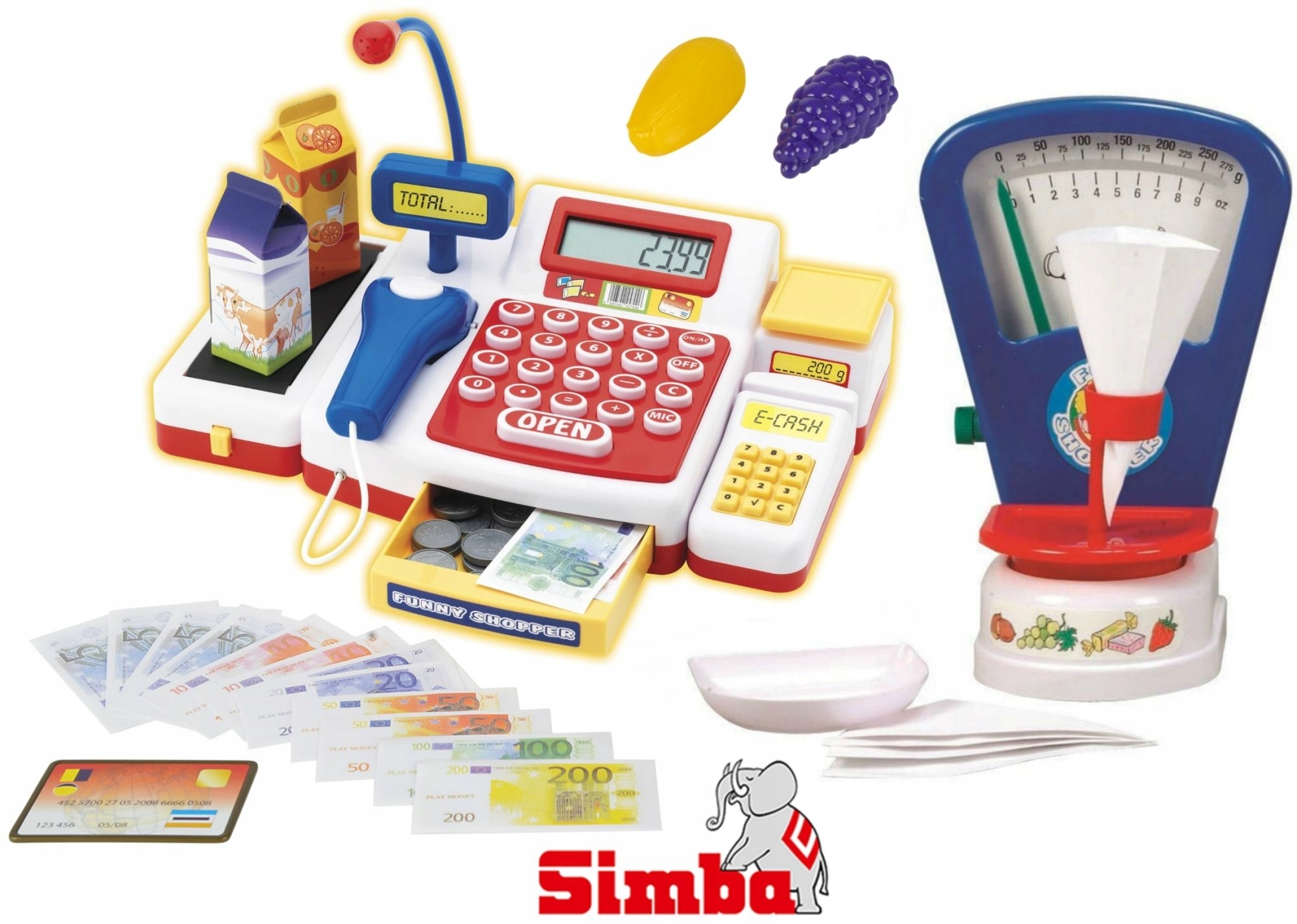 Kasa Fiskalna Dla Dzieci Skaner Akcesoria Waga 7099032565