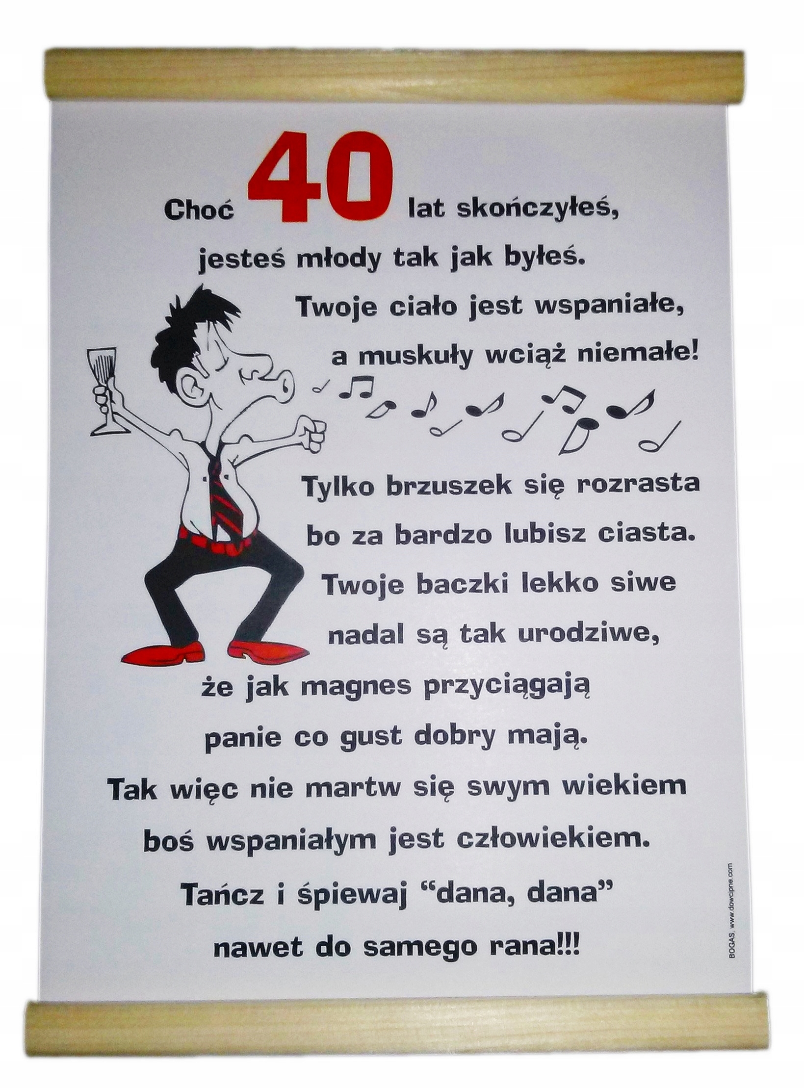 kartka na 40 urodziny dla faceta