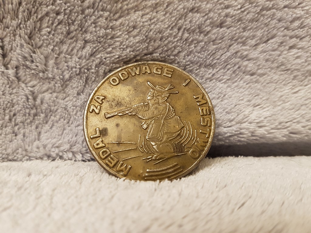 Stara Zabawka Na Kapiszony Medal Moneta