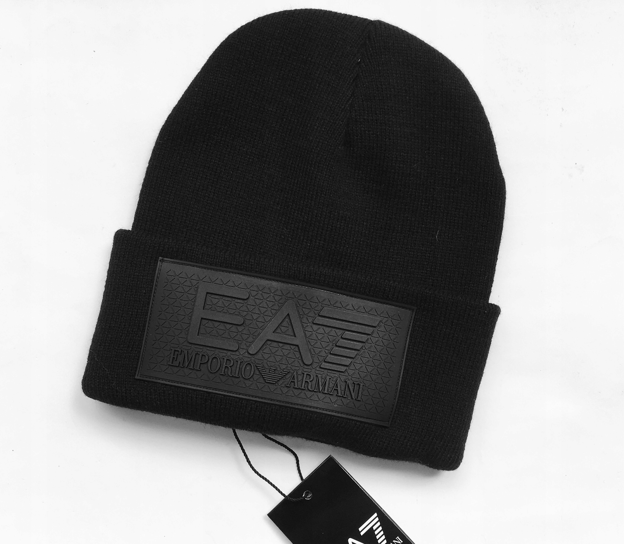 EA7 czapka zimowa EMPORIO ARMANI - 7730254160 - oficjalne archiwum allegro