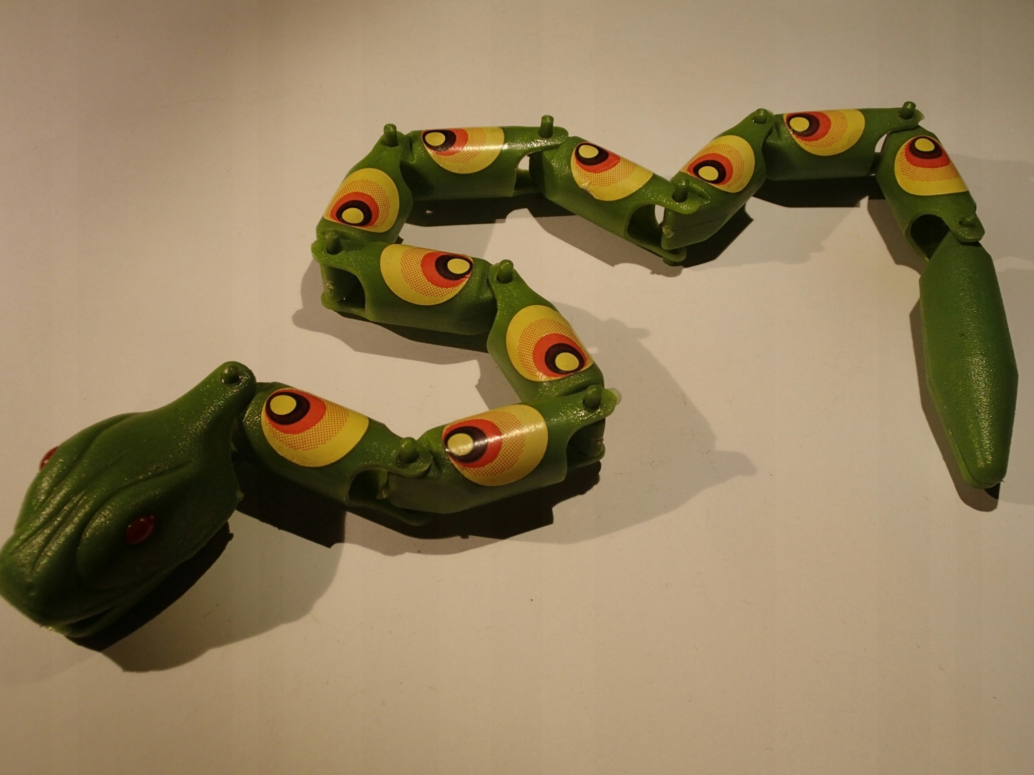 Zabawka Ruchomy Wąż Z Plastiku Prl