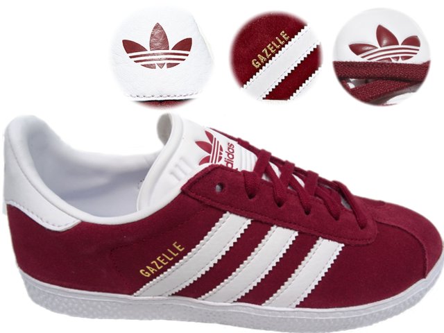 CQ2874 DAMSKIE BUTY ADIDAS GAZELLE TRAMPKI BORDOWE 8987446880 - Allegro.pl