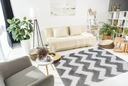фото mini №2, Carpet shaggy 200x300 polyester 5cm gray zigzag