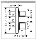 фото mini №9, Ecostat e shower mixer thermostatic element external 155 x 155 m