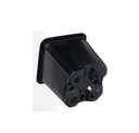 фото mini №1, Flowerpot roca 7 centimeters x 7 x 7 centimeters plastic black