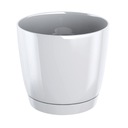 фото mini №1, Flowerpot prosperplast 28 centimeters x 28 x 26, 2 centimeters diameter 28 centimeters plastic white