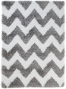 фото mini №9, Carpet shaggy 200x300 polyester 5cm gray zigzag