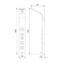 фото mini №4, Panel shower actima more with hydromassage silvery