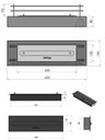 фото mini №3, Biofireplace freestanding simplefire 60 x 8 x 19 centimeters black