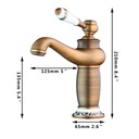 фото mini №10, Washbasin faucet retro cork gold kitchen