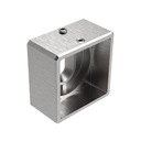 фото mini №1, Flask wall-mounted for railing square 40 x 40 mm, stainless steel