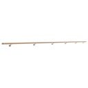 фото mini №8, Handrail wall-mounted to the wall wooden inox fi42 42mm 250cm beech painted