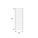 фото mini №6, Radiator bathroom waters excellent 690 в 50 x 137 mm white
