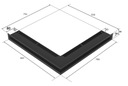 фото mini №8, Lattice fireplace backlash angular 766x547x90 3 pcs set