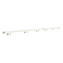 фото mini №2, Handrail wall-mounted wooden 40x40 540cm white inox