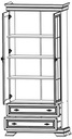 фото mini №2, Showcase to salon canteens office room furniture room rack great bark krw2