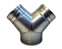 фото mini №2, Tee reduction darco galvanized fi 150/ 2x100 mm