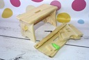 фото mini №10, Average pine stool wooden natural hook chair zydelek stool