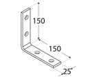 фото mini №2, Kw7 angle narrow connector monastic 150x150x25x5