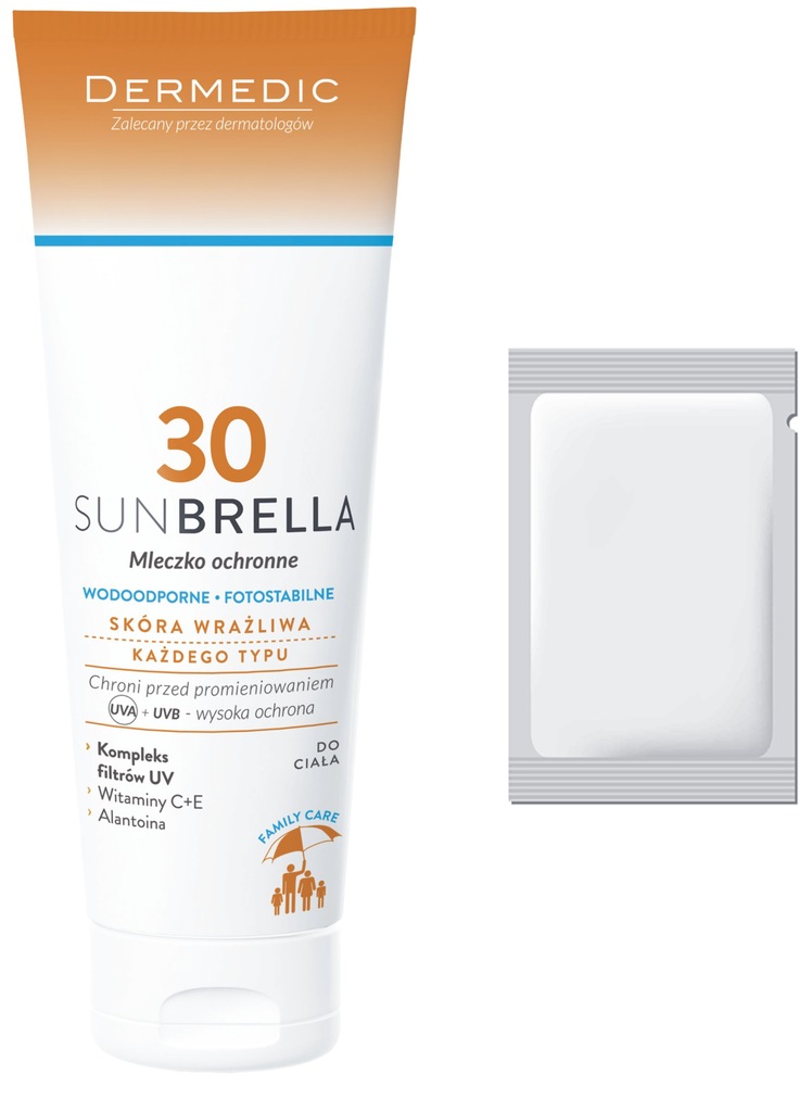 DERMEDIC SUNBRELLA SPF30 MLECZKO RODZINNE 260g - 7308208233 - oficjalne ...