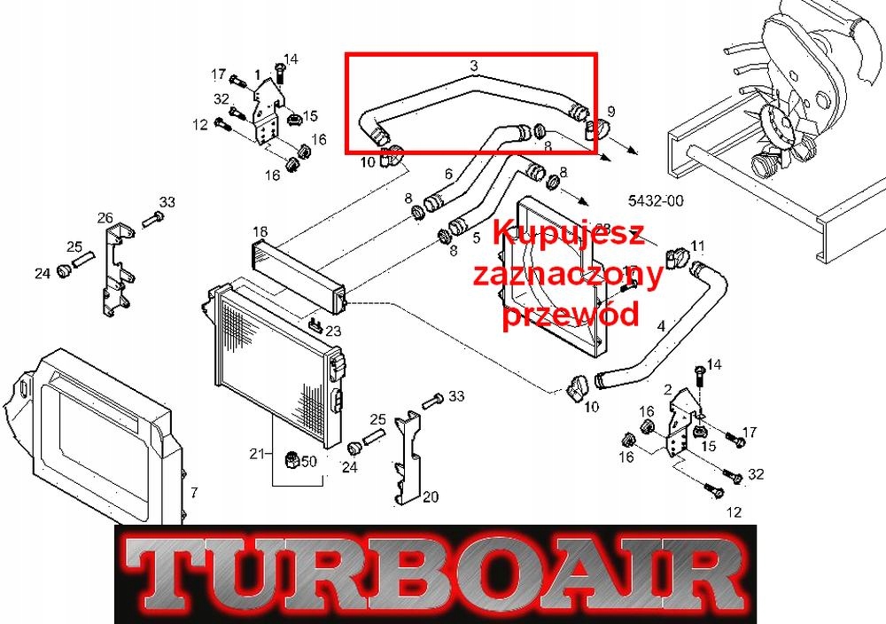 WAZ PRZEWOD RURA TURBO INTERCOOLER IVECO Daily 2,8 5789625967