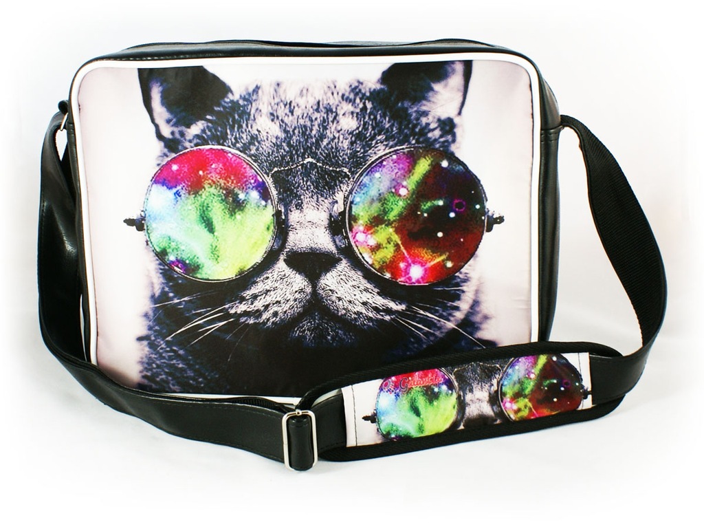 Torba na Ramię Szkolna Młodzieżowa Kot Galaxy Cat